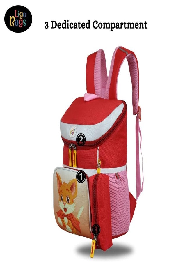 Ligo 14 Inch Kindergarten School Bags for Boys & Girls | Casual Backpack for Kids school bags - Image 2